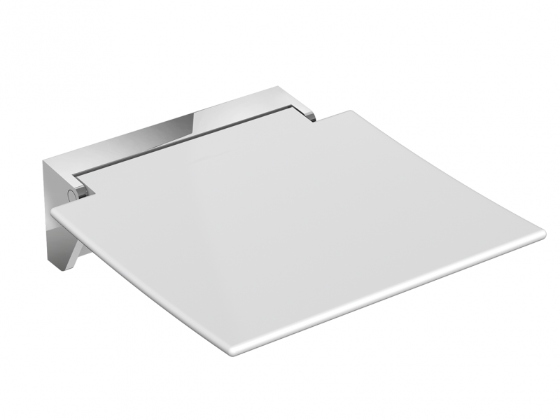 Hewi System 800 folding shower seat 450mm wide x 463mm projection, product code 950.51.21590