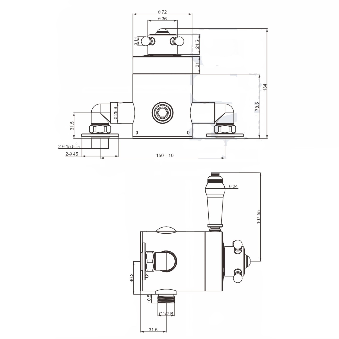 Goslett Traditional Thermostatic Shower Mixer